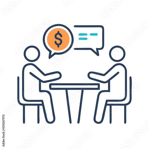 Business people meeting negotiating deal investment finance