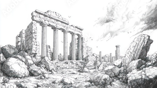 Ruined ancient temple complex (1)