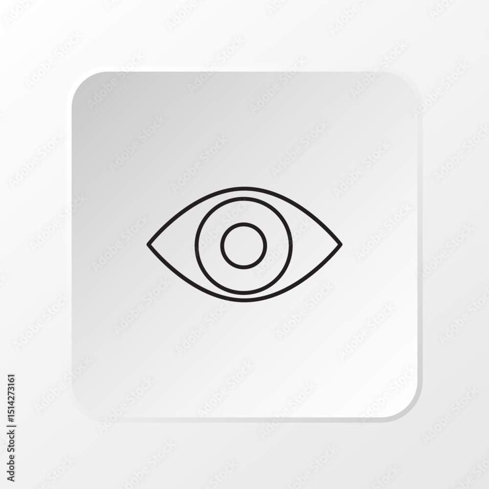 Eye Icon, Flat Vector Human Eye Symbol for Medical Use Eye Icon, Flat Vector Human Eye Symbol for Medical Use
