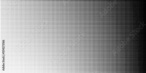 Wallpaper Mural Halftone gradient. Dotted gradient, smooth dots spraying and halftones dot background seamless horizontal geometric pattern vector template set Torontodigital.ca