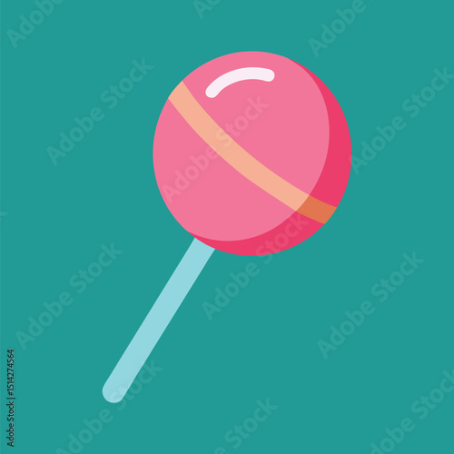 Bubblegum Pop Icon with Basic Shading