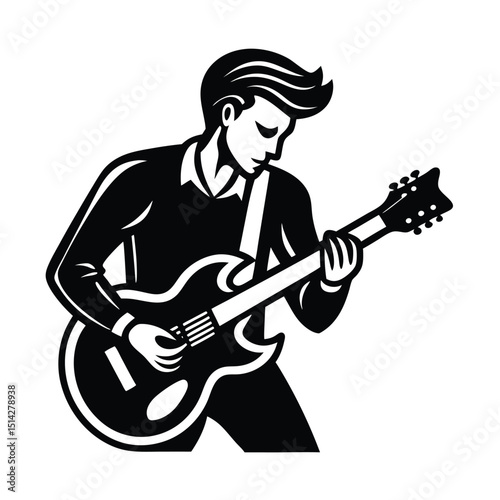 man playing guitar