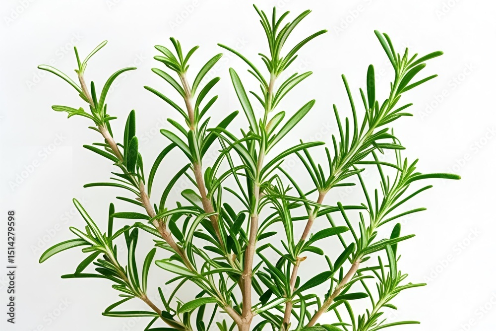 Fototapeta premium rosemary on white background