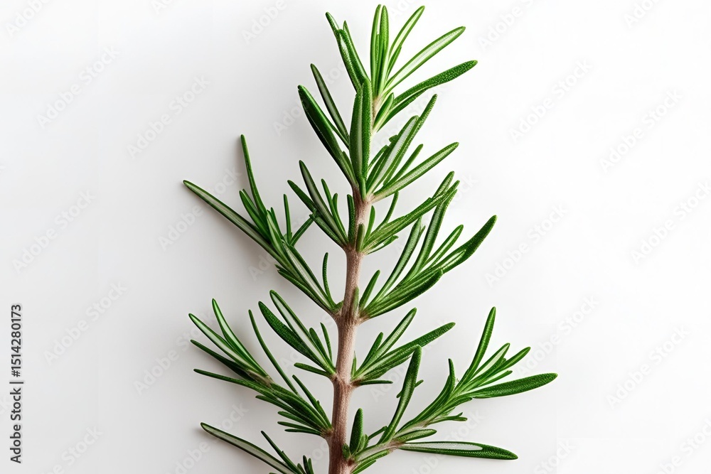 Fototapeta premium rosemary on white background