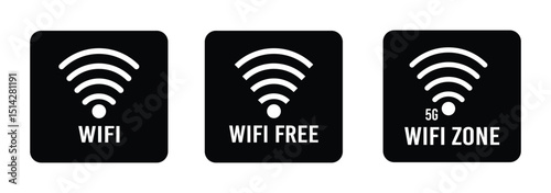 set of wifi icon. wifi icon.