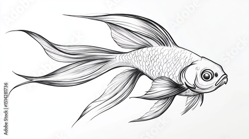 Ornate fish drawing