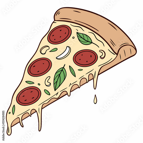 pizza slice new  vector art $ svg