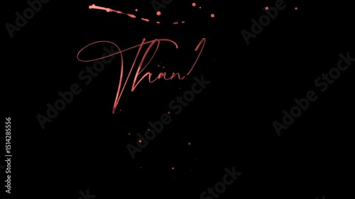 Elegant calligraphy of 