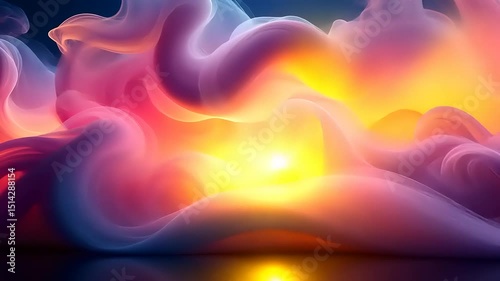 Abstract Aurora Background: Vibrant Swirls of Light and Color for Dynamic Visuals