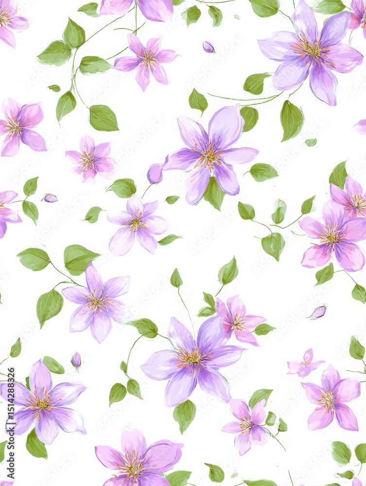 Fototapeta premium seamless floral pattern