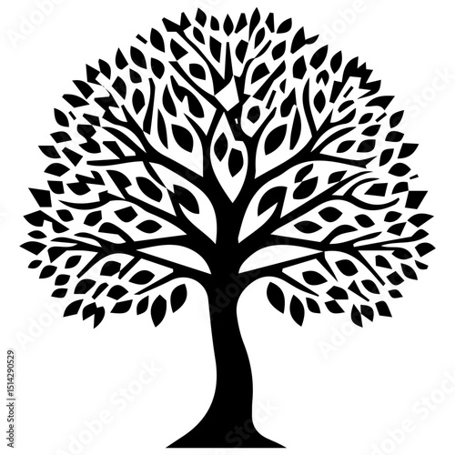 The opulent artistry of ornamental tree formations expressed in elegant design