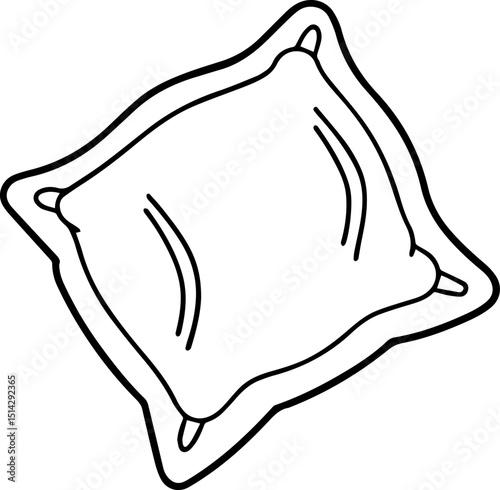 Outline of ceiling light fixture vector illustration, line art