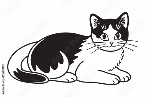 cat, animal, pet, kitten, cute, vector, feline, cartoon, kitty, domestic, illustration, pets, art, tail, black, animals, portrait, eyes, mammal, fur, design, drawing, sitting, paw, pussycat