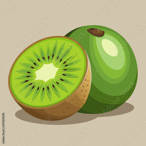 slice of kiwi