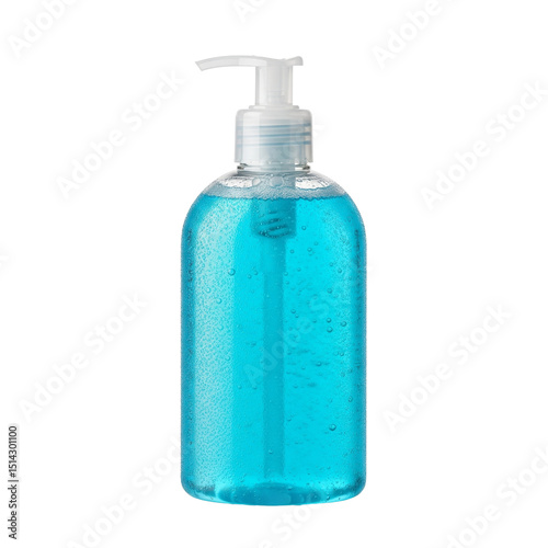 Refreshing Blue Liquid Soap Dispenser Bottle