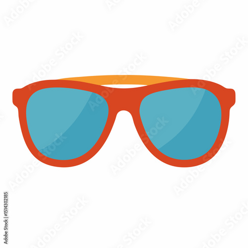sunglasses on white background