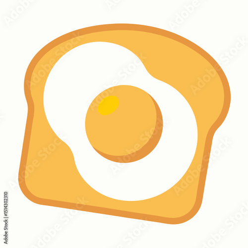 fried egg vector illustration
