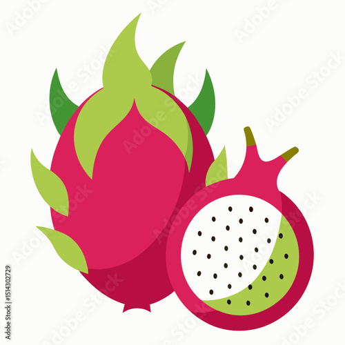 vector illustration of a ripe strawberry