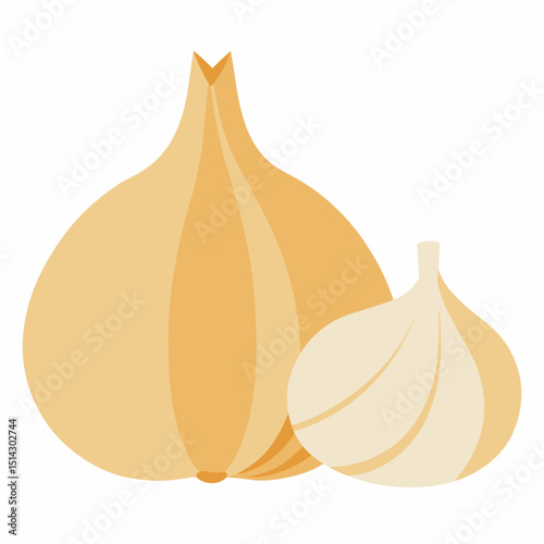 onion isolated on white background