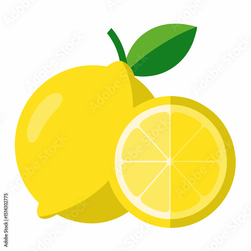 vector illustration of lemon