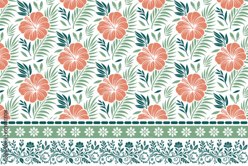 single line border flower, cotton sketch minimalist textile, fashion rose seamless print, trendy wrapping texture idea, home floral pattern style

