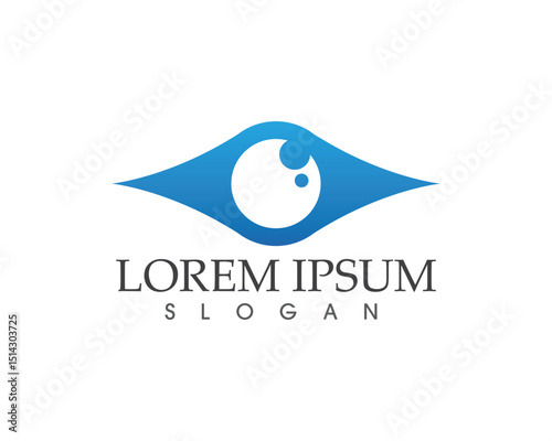Eye care logo and symbols template vector icons app