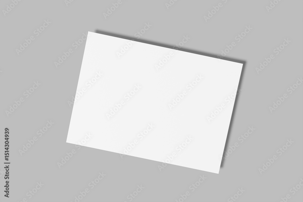 Fototapeta premium a5 landscape flyer blank mockup