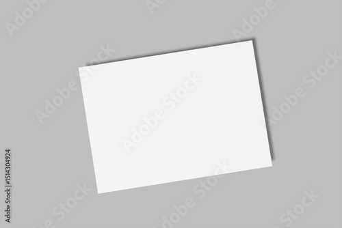 a5 landscape flyer blank mockup