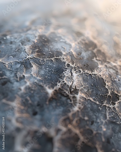 Textured Natural Stone Surface with Metallic and Crystal Inclusions