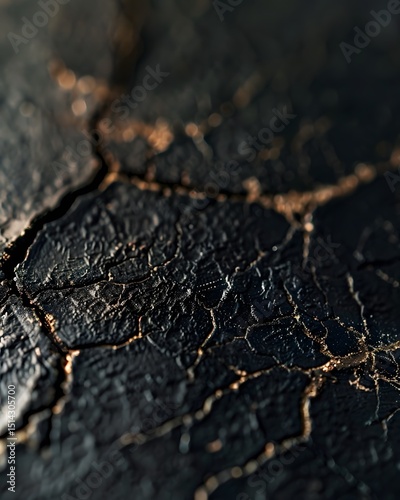 Textured Natural Stone Surface with Metallic and Crystal Inclusions