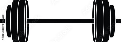 barbell isolated vector