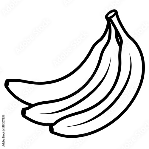 vector illustration of a banana isolated