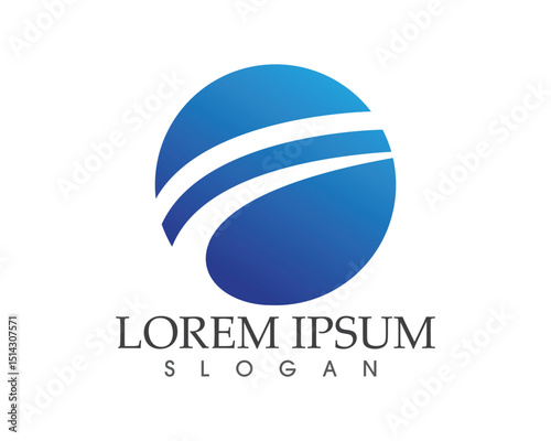 Business finance logo and symbols vector concept illustration