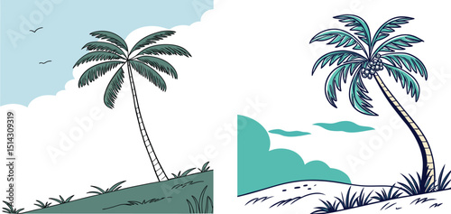 palm tree on the beach