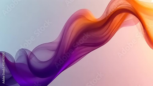 Abstract flowing gradient wave background animation for creative video project use