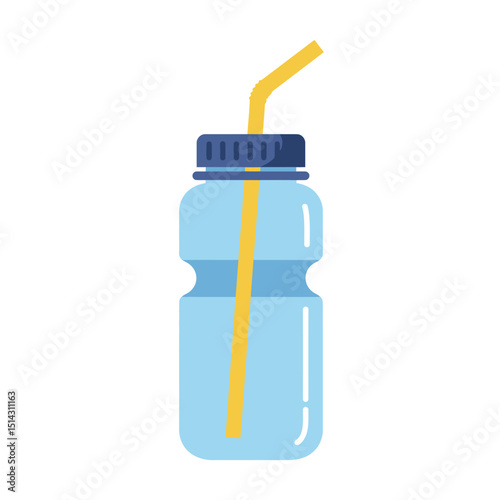 Reusable Water Bottle with Straw Hydration Essentials for Active Lifestyles