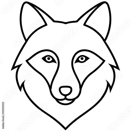vector illustration of wolf