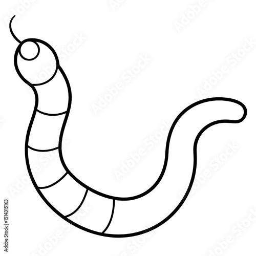 vector illustration of a cartoon snake