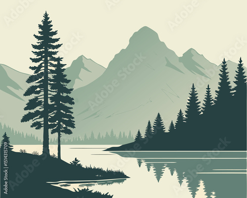 winter forest landscape