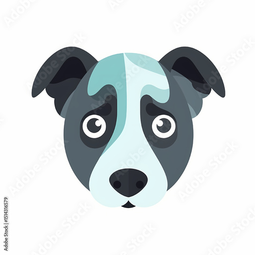 Sad-eyed pup: An endearing cartoon portrayal of a dog, with a poignant expression that melts hearts, and a slightly melancholic essence