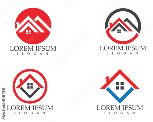 home buildings logo and symbols icons template