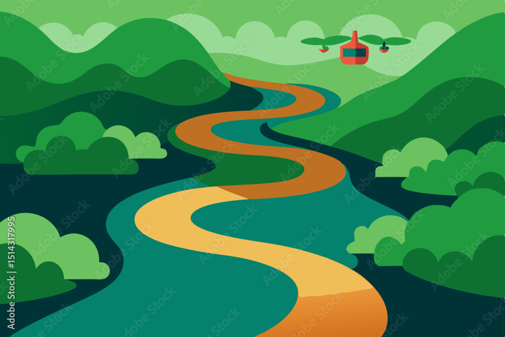 Obraz premium landscape with road