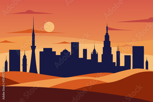 city skyline silhouette