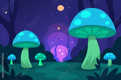 mushrooms in the forest