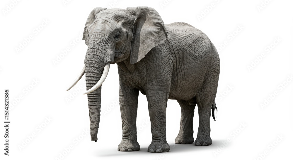 Fototapeta premium Majestic African Elephant A Symbol of Strength and Wisdom