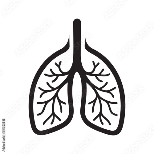 Lungs Respiratory System Illustration
