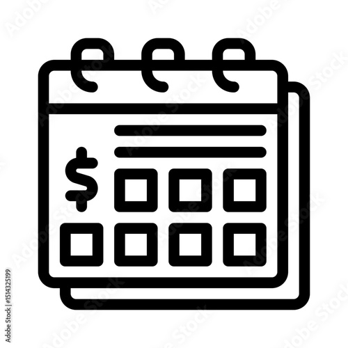 subscription service line icon