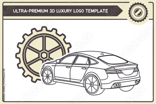 Ultra-Premium 3D Luxury Logo Template for Automotive Brands