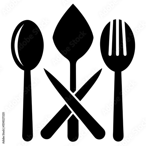 spoon and fork vector