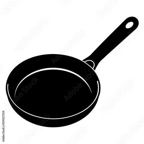 frying pan isolated on white background